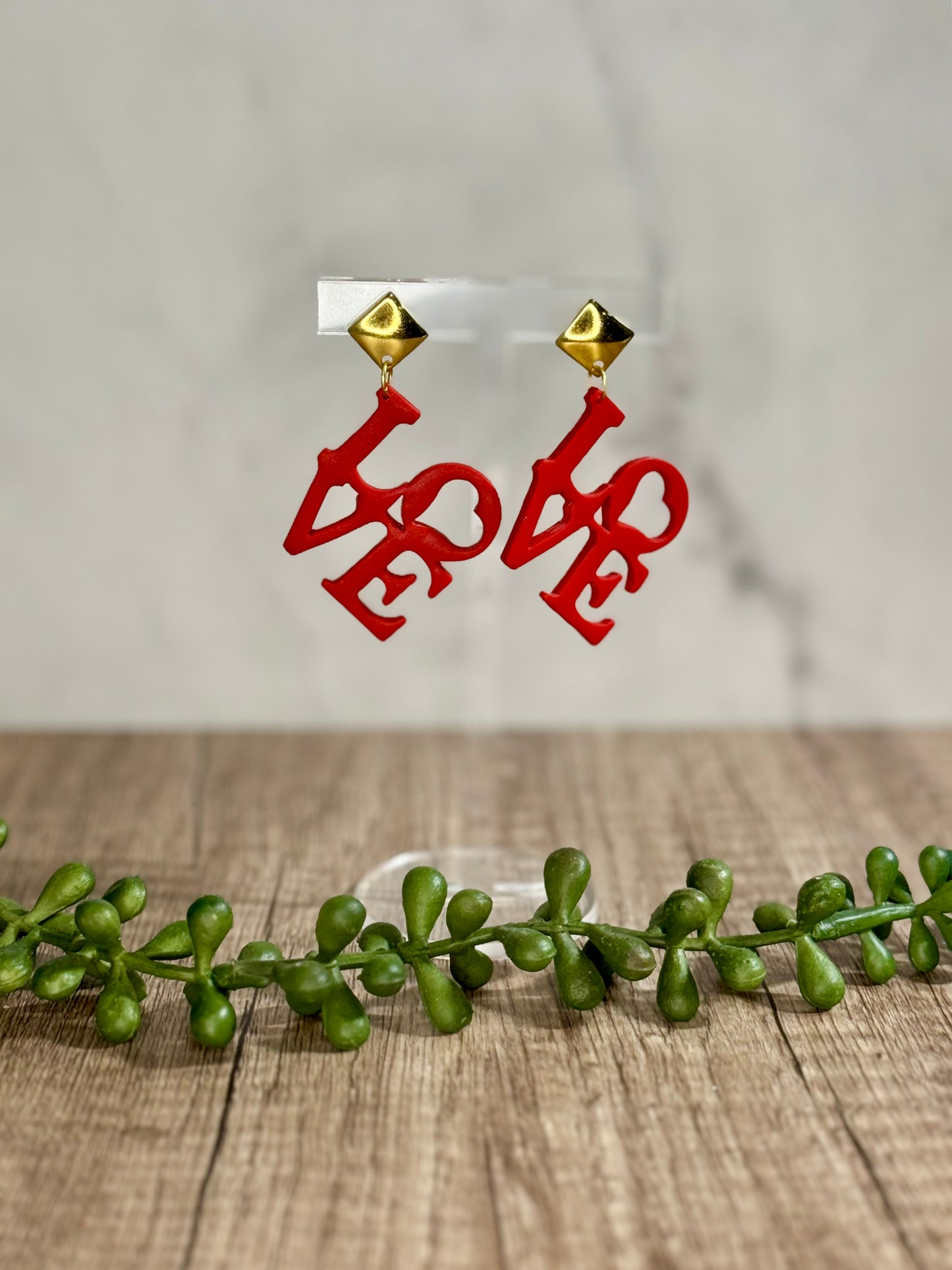 LOVE stud earrings