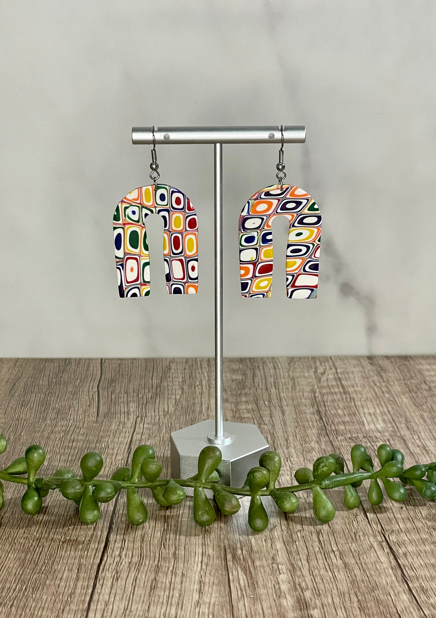 Groovy patterned earrings