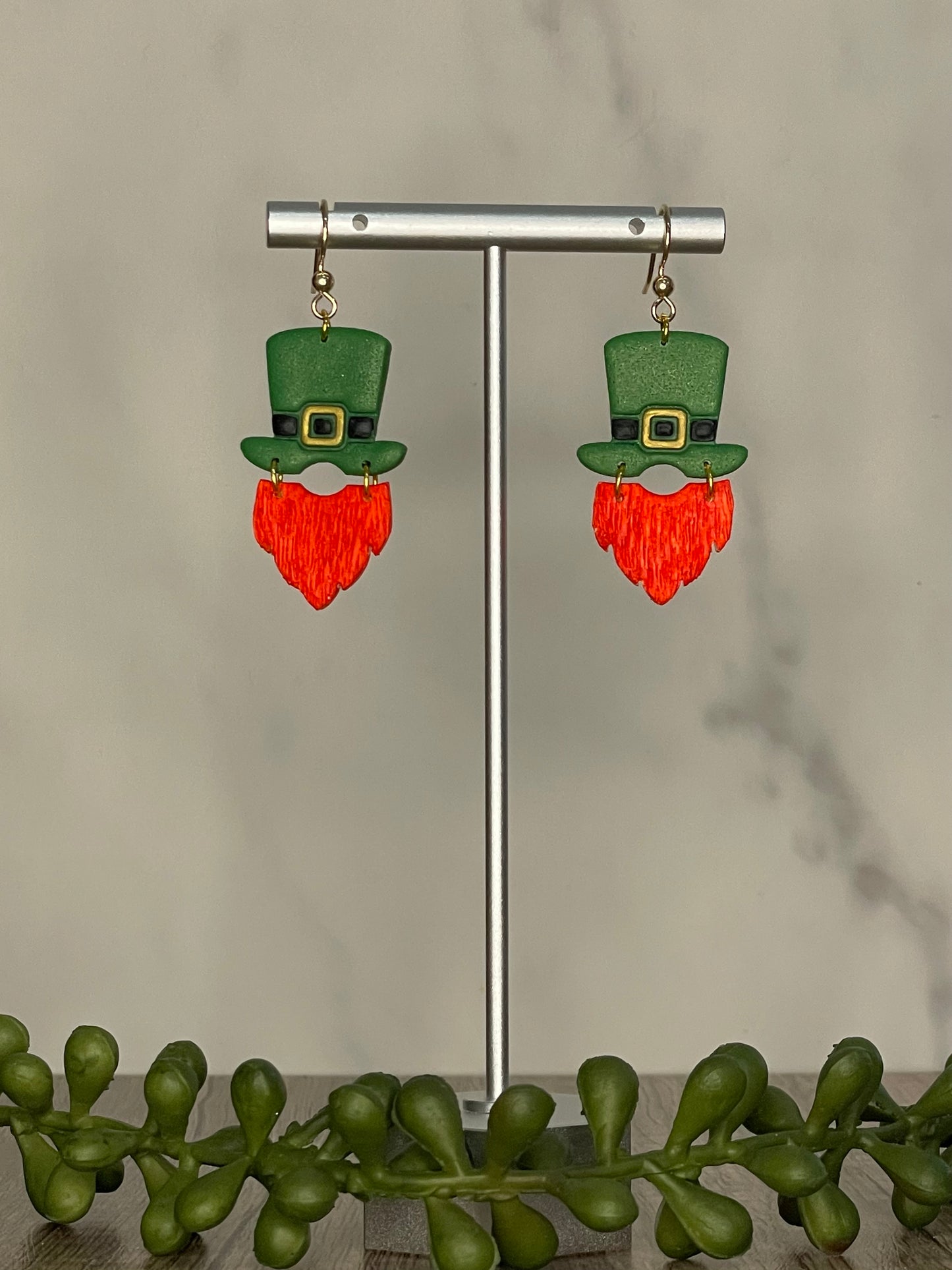 Leprechaun dangle earrings