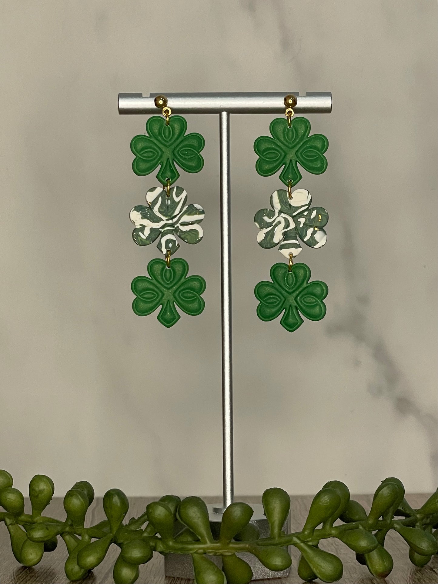 Assorted shamrock earrings