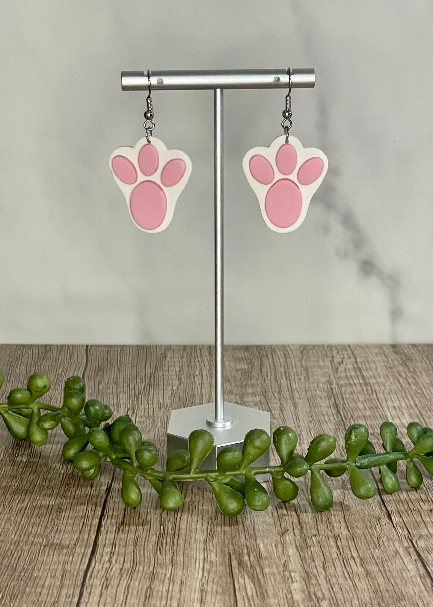 Rabbit foot earrings
