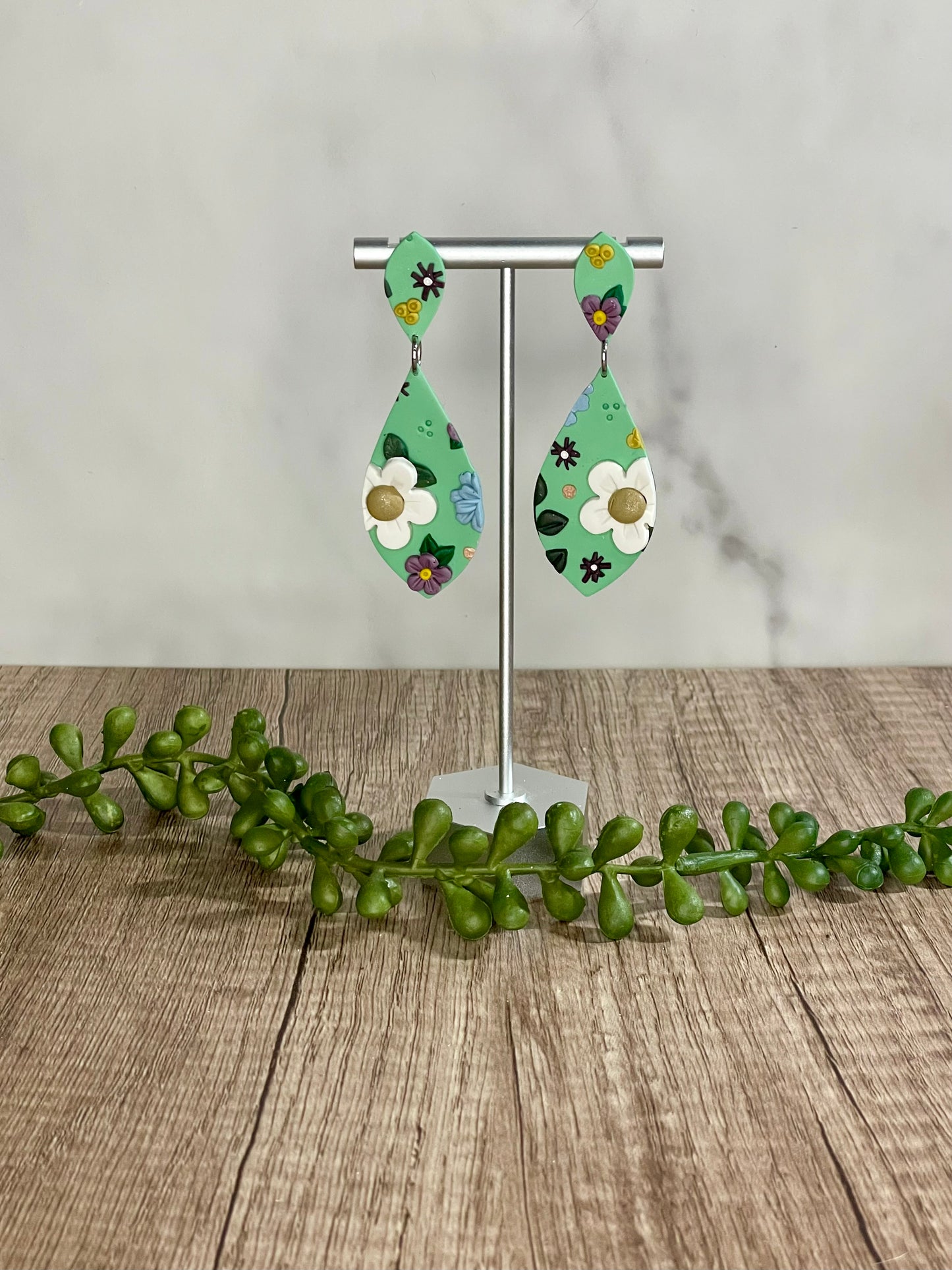 Spring garden earrings