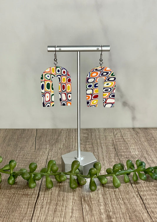 Groovy patterned earrings