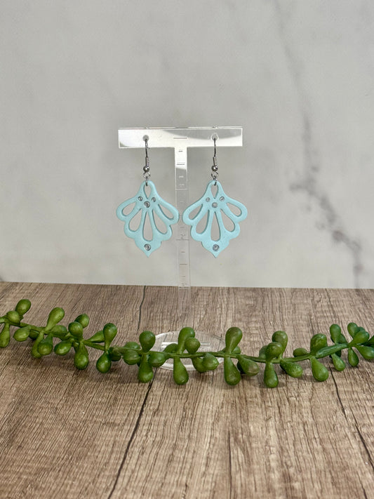 Ice blue Amelia dangle earrings